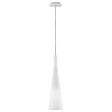 Lampa wisząca Milk SP1  Ideal Lux 026787 Klosz wykonany jest z białego szkła oprawa z metalu w kolorze białym