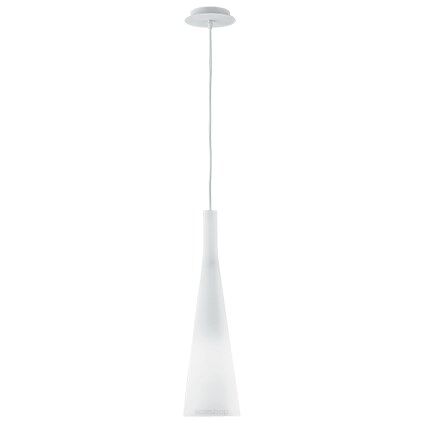 Lampa wisząca Milk SP1  Ideal Lux 026787 Klosz wykonany jest z białego szkła oprawa z metalu w kolorze białym