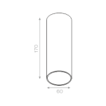 Lampa sufitowa natynkowa Pet Fine 17 tuba aquaform - 2