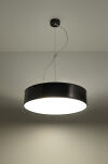 Elegancka Lampa Sufitowa Koło Wisząca ARENA 45  SL. 0118 klosz z tworzywa sztucznego w kolorze czarnym w kształcie walca - 2