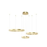 Lampa wisząca HALO PENDANT 80+60+40 CCT BK + REMOTE CONTROL złota AZ4973