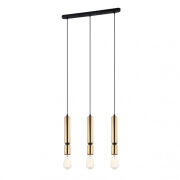 Lampa wisząca TORLA PEN-5041-3-BKBR Italux 3 MOSIĘŻNE TUBY NA LISTWIE ŻARÓWKI BEZ KLOSZA 