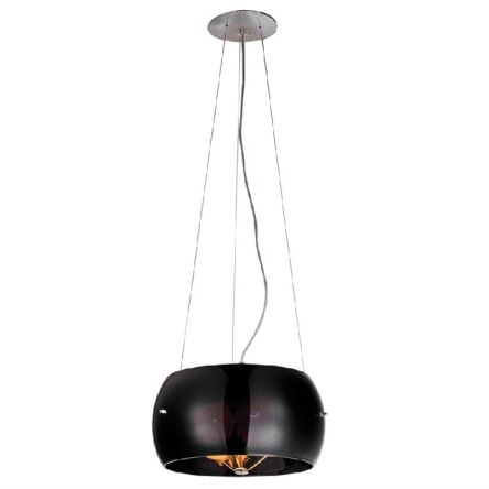 Lampa wisząca Cosmo czarna AZzardo 2901-3PA AZ0909 wykonana jest z metalu oraz szkła o wykończeniu czarnym