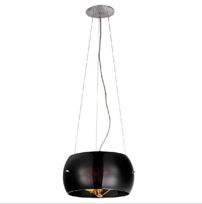 Lampa wisząca Cosmo czarna AZzardo 2901-3PA AZ0909 wykonana jest z metalu oraz szkła o wykończeniu czarnym