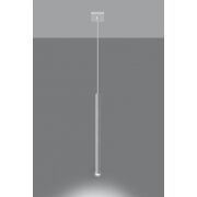 LAMPA WISZĄCA PASTELO 1 Biała Rura Walec Led SOLLUX  Lampa Ścienna NOWOCZESNY stal  SL.0465 metalowa lampa