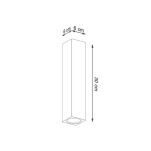 PLAFON SPOT KEKE 30 DĄB SL.1041 SOLLUX LIGHTING WYSOKOŚĆ 30 CM - 3