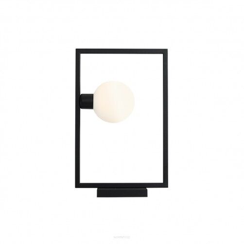 Lampa stołowa FRAME czarna ramka z kulą  ALDEX 1040B1  
