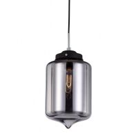 Lampa wisząca Tube MDM2095/1 A Italux nowoczesna klosz w kształcie tuby ze szkła dymionego