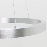 Lampa wisząca CARLO PL200910-400-SL Zuma Line Srebrny okrąg szczotkowany 40 cm - 3