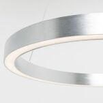 Lampa wisząca CARLO PL200910-400-SL Zuma Line Srebrny okrąg szczotkowany 40 cm - 4