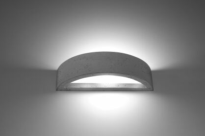 Kinkiet betonowy ATENA SL.0994 Sollux Lighting półokrągły