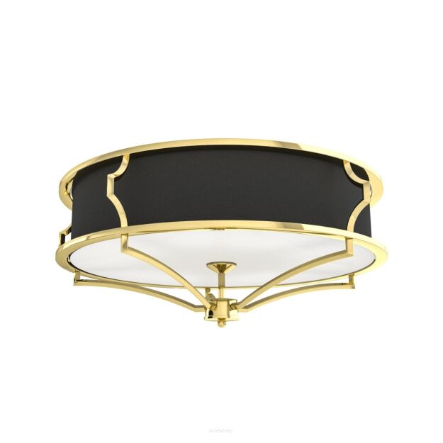 Plafon Stesso PL Gold / Nero M Orlicki Design średnica 59 cm czarno-złoty