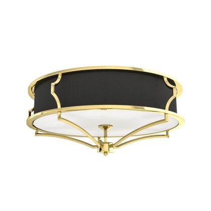 Plafon Stesso PL Gold / Nero M Orlicki Design średnica 59 cm czarno-złoty