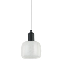 Lampa wisząca Lamezia PND-67594-1-BK+CL nowoczesna transparentny klosz