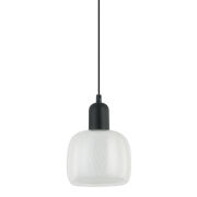 Lampa wisząca Lamezia PND-67594-1-BK+CL nowoczesna transparentny klosz