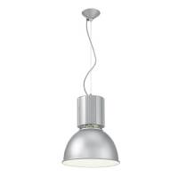 Lampa wisząca HANGAR SP1 ALUMINIUM Ideal Lux 100326  rama i dyfuzor w kolorze aluminium białe emaliowane wnętrz styl industralny