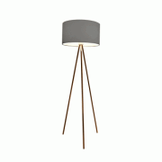 Lampa podłogowa AZ3011 szary klosz miedziane nóżki 