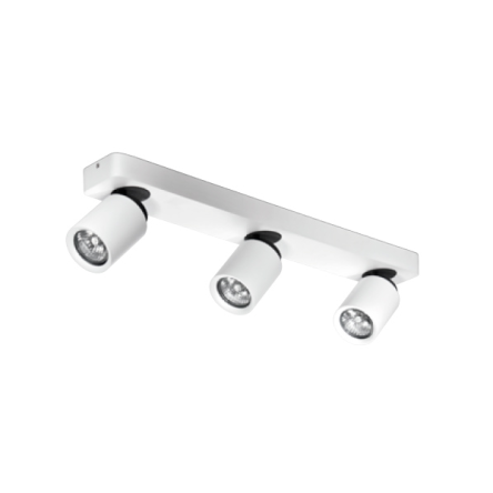 Reflektor Tomi 3  biały AZzardo 3xGU10  AZ0664 ruchome główki w kształcie tub listwa