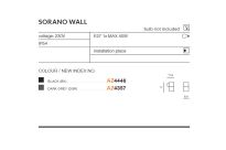 KINKIET SORANO WALL IP54 Azzardo AZ4357 szary E27 - 3