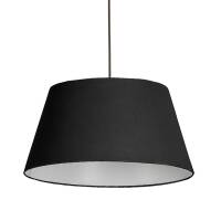 Lampa wisząca czarna AZzardo Olav PL-15031 BK  AZ1392 Wykonana jest z metalu i tkaniny w kolorze czarnym