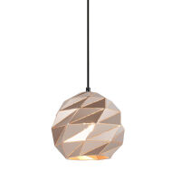 Lampa wisząca PALERMO PND-2424-1S-GD Italux Ciekawy geometryczny kształt ZŁOTA NOWOCZESNA PONADCZASOWA