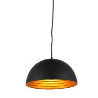 Lampa wisząca MODENA 50 AZzardo FB6838-50 BK/GO AZ1395  wykonana jest z metalu w kolorze czarno-złotym półokragła idealna do kuchni