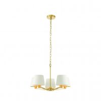 Lampa wisząca HARVEY satynowe złoto/biały 5lt ENDON LIGHTING 67734