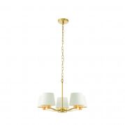 Lampa wisząca HARVEY satynowe złoto/biały 5lt ENDON LIGHTING 67734