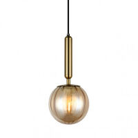 Lampa wisząca Ravena PND-2324-1 BRO+AMB Italux Elegancka