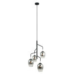 Lampa wisząca LESLA  KLOSZE W KOLORZE CHROMU PRZYJEMNIE ROZPROSZĄ ŚWIATŁO PEN-5359-4-BKCR  Italux - 2