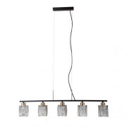 Lampa wisząca Simona PND-40814-5-BK-HBR Italux