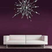 Lampa wisząca Pipes AZzardo MP6224-30 AZ0040 awangardowa dekoracyjna z metalu w kolorze chromu i chromowanego szkła