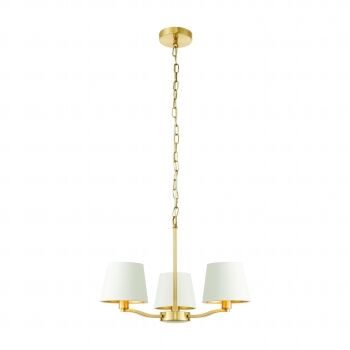 Lampa wisząca HARVEY satynowe złoto/biały 3lt ENDON LIGHTING 67735  