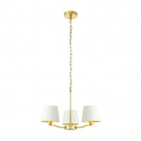 Lampa wisząca HARVEY satynowe złoto/biały 3lt ENDON LIGHTING 67735  