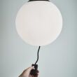 Lampa wisząca HERE 107902 Markslojd CZARNA PODSTAWA BIAŁY KLOSZ WŁĄCZNIK ŚREDNICA 30CM - 2