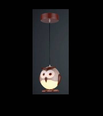 Lampa wisząca dziecięca Milagro OWL Źródło światła G9 wykonane  z tworzywa sowa ML243