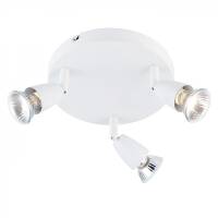Lampa sufitowa 3 REFLEKTORY AMALFI biały ENDON 43283  