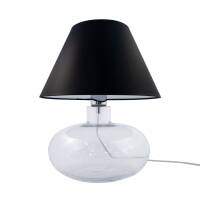 Lampa stołowa MERSIN TRANSPARENT ZumaLine Szklana przezroczysta podstawa 3 kolory klosza