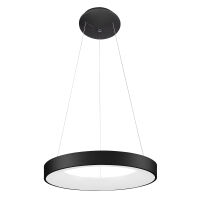 Lampa wisząca GIULIA 5304-840RP-BK-3 Italux okrągły CZARNY ŚREDNICA 48 CM 