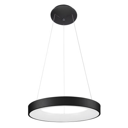 Lampa wisząca GIULIA 5304-840RP-BK-3 Italux okrągły CZARNY ŚREDNICA 48 CM 