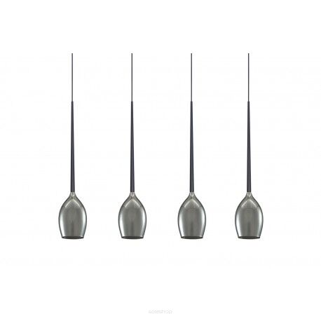 Lampa wisząca Izza 4 AZ2938 smoky szklane dymione szkło
