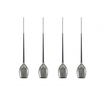 Lampa wisząca Izza 4 AZ2938 smoky szklane dymione szkło