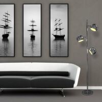 Lampa podłogowa Trinton AZzardo AZ0024 metalu nowoczesna 3 klosze