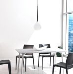 Lampa wisząca Aga 1 azzardo MD1289-1 WH AZ1062 biała nowoczesna opływowy kształt - 2