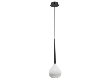 Lampa wisząca Aga 1 azzardo MD1289-1 WH AZ1062 biała nowoczesna opływowy kształt