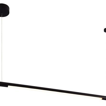 Lampa wisząca ORGANIC HORIZON P0354 poprzeczna rurka  Maxfliz lampa jest w stylu nowoczesnym czarna led okrągła