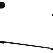 Lampa wisząca ORGANIC HORIZON P0354 poprzeczna rurka  Maxfliz lampa jest w stylu nowoczesnym czarna led okrągła