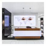 Lampa wisząca Chicago - P01666CU Cosmo Light klosz miedziany kształtem przypomina kroplę płynnej rtęci - 2