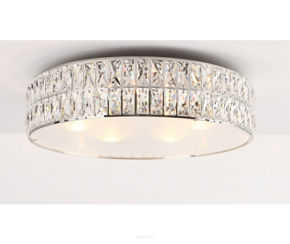 Plafon Diamante C0122 Maxlight  okrągły kryształowy z metalu i szkła