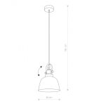 Lampa wisząca zewnętrzna Cumulus L E27 biała Ø60cm IP65 9607 - 2